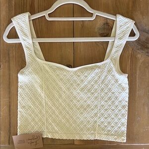 Elegant Cream Sleeveless Top